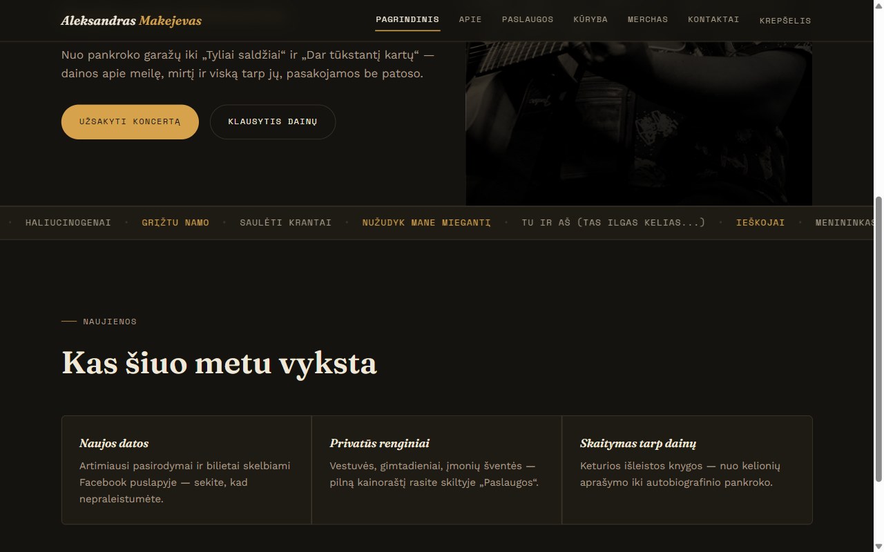 Dainų juosta ir kvietimai