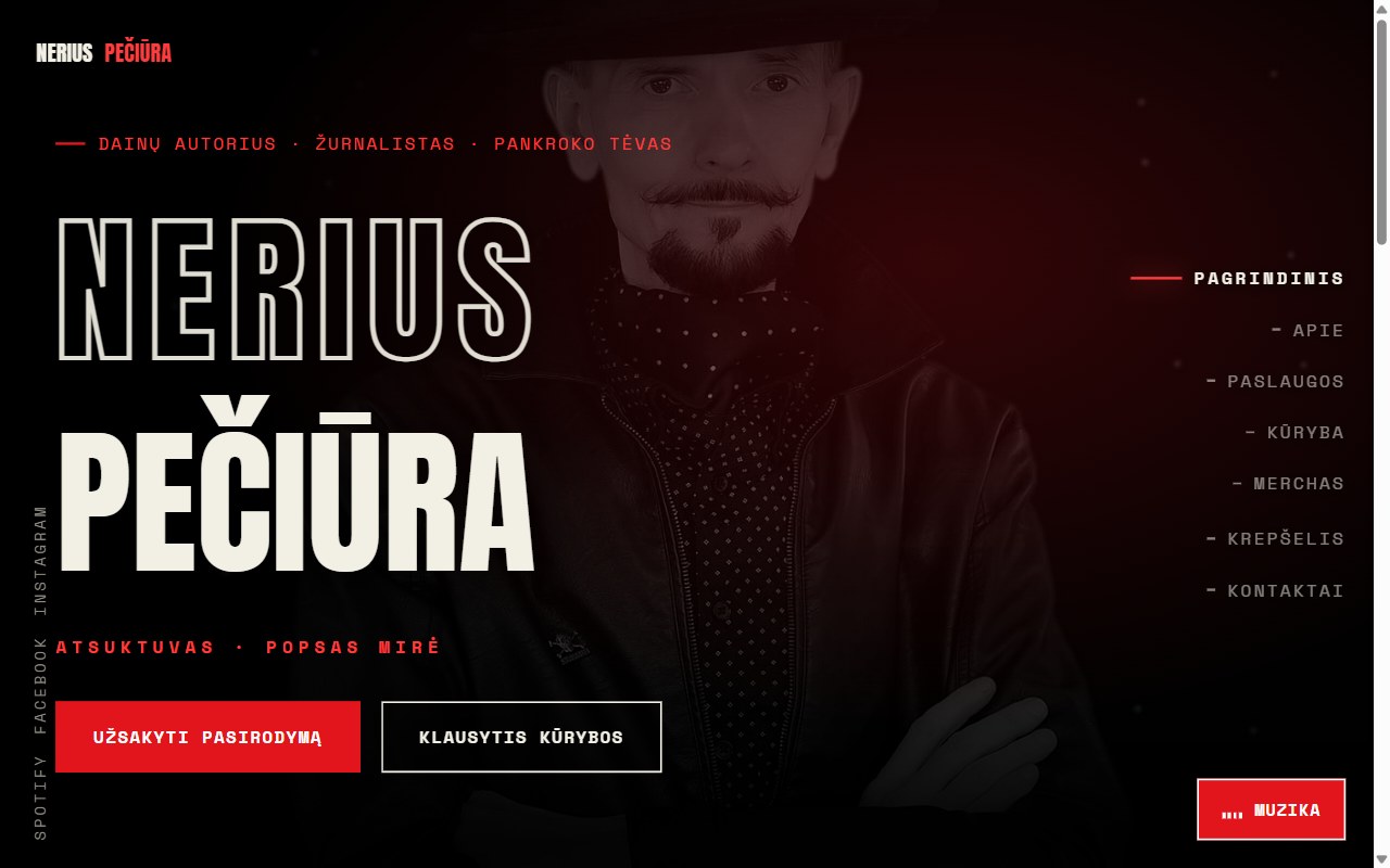 Svetainės vidus atvertus bylą